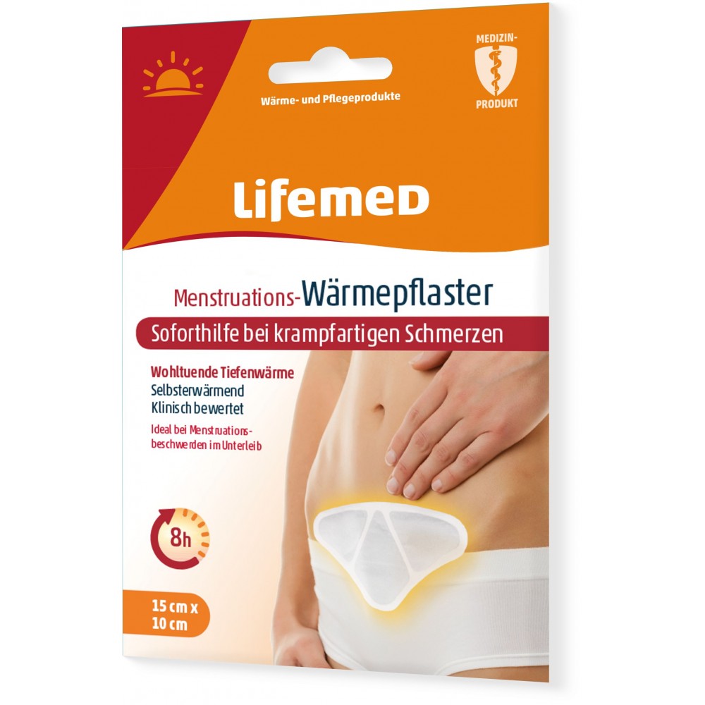 Lifemed Menstruations Wärmeplaster – Θερμαντικό Έμπλαστρο για Πόνους Περιόδου με Φυσική Θερμοθεραπεία Ευαίσθητη Περιοχή 