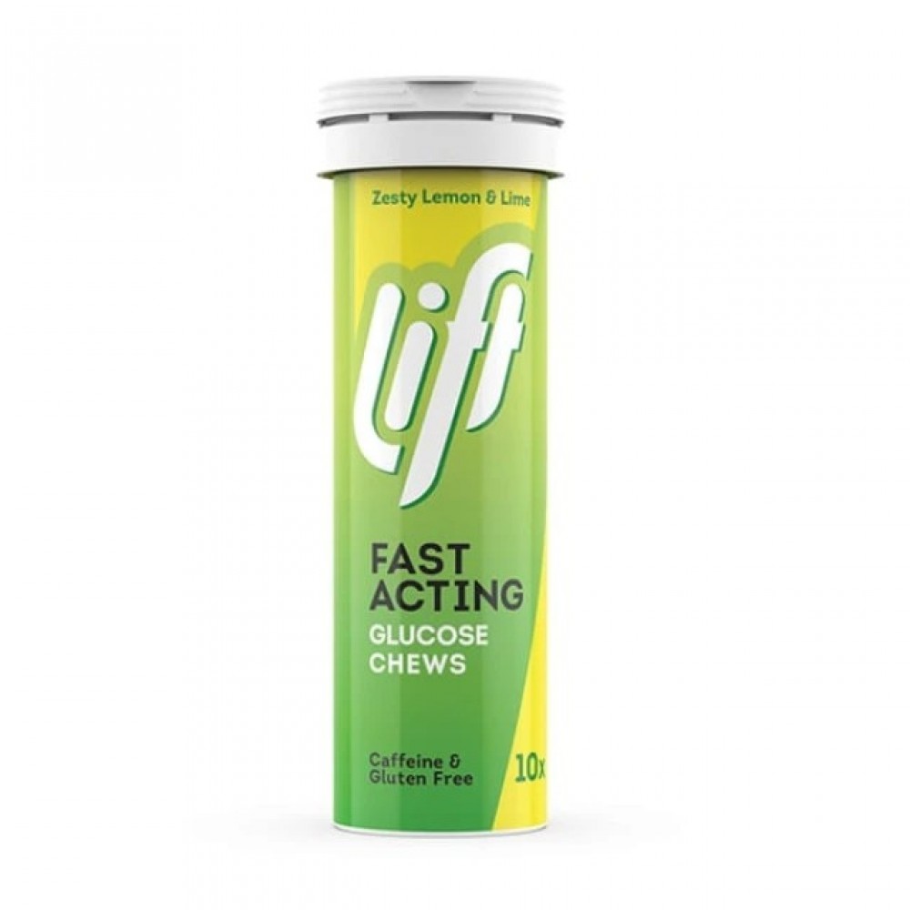 Lift Fast Acting Γλυκόζη Λεμόνι & Λάιμ – 10 Ταμπλέτες Άμεσης Ενέργειας με Δροσερή Γεύση Εσπεριδοειδών Συμπληρώματα διατροφής