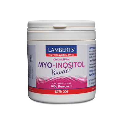 Lamberts Myo-Inositol Powder 200gr – Υποστήριξη Ορμονικής Ισορροπίας & Γονιμότητας