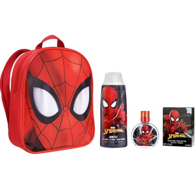 Σετ Spiderman Σακίδιο Πλάτης, Eau de Toilette 50ml & Αφρόλουτρο Σώματος 300ml, 1σετ