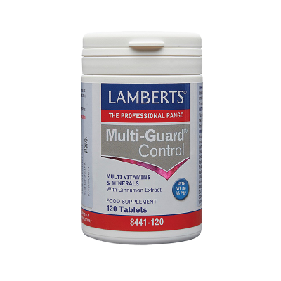 Lamberts Multi-Guard Control – Πολυβιταμίνη για Διατροφικό Έλεγχο & Σάκχαρο, 30 Ταμπλέτες