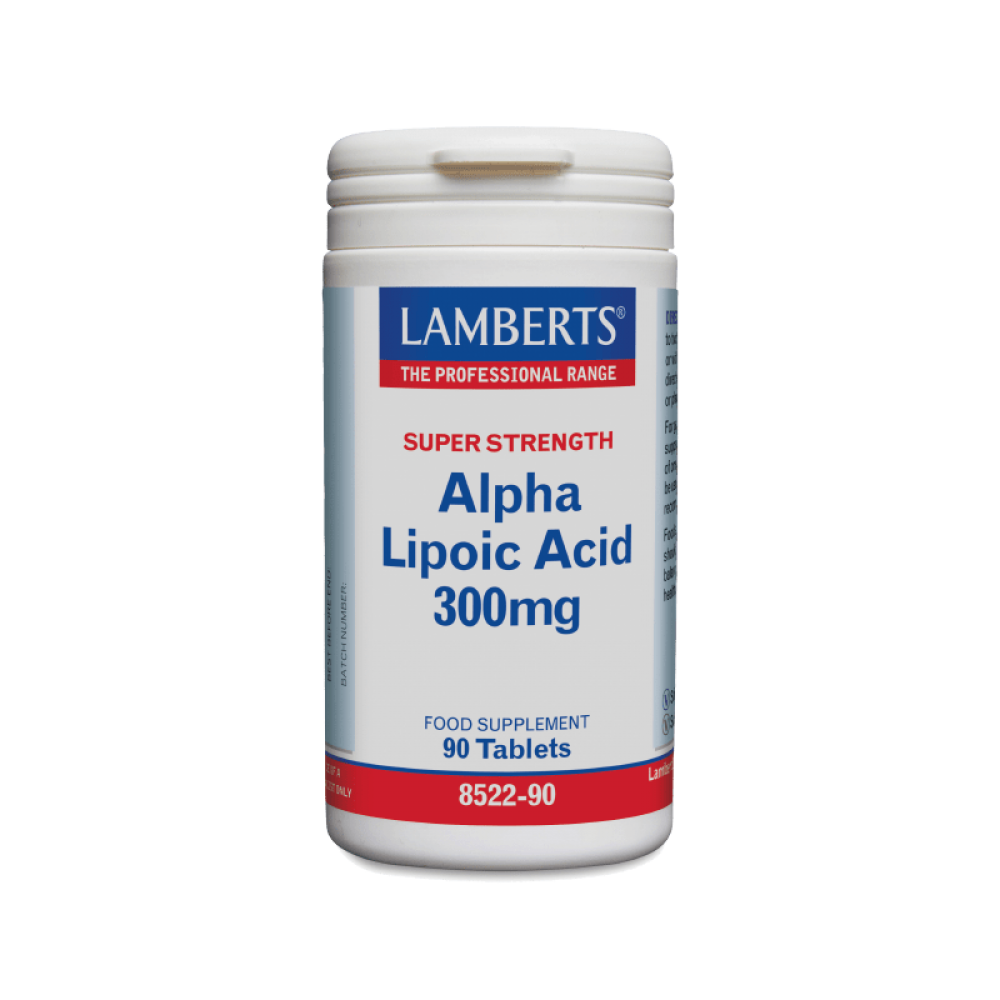 Lamberts Alpha Lipoic Acid 300mg – Ισχυρό Αντιοξειδωτικό για Νεύρα & Μεταβολισμό | 60 Δισκία Συμπληρώματα διατροφής