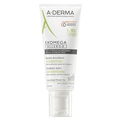 A-Derma Exomega Allergo Emollient Balm 200ml – Ενυδατικό Βάλσαμο για Ατοπική & Αλλεργική Επιδερμίδα