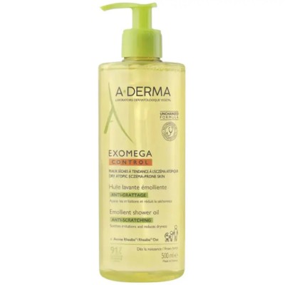 A-Derma Exomega Control Emollient Shower Oil 750ml – Καθαριστικό Λάδι για Ξηρό & Ατοπικό Δέρμα