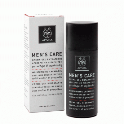 Apivita Men’s Care Κρέμα-Gel Ενυδάτωσης 50ml | Με Κέδρο & Πρόπολη
