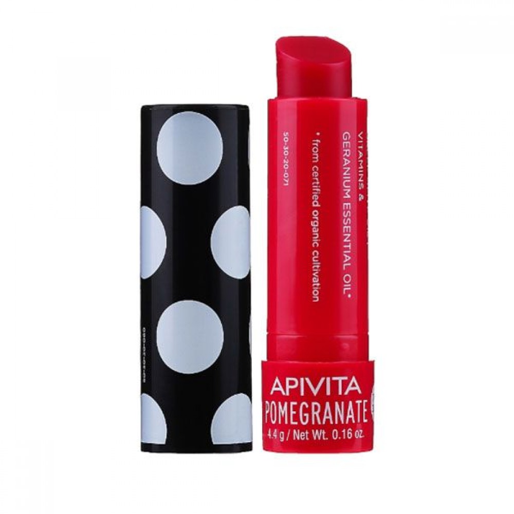 Apivita Pomegranate Lip Balm – Ενυδατικό Balm Χειλιών με Ρόδι για Φυσική Λάμψη | 4.4g Καλλυντικά