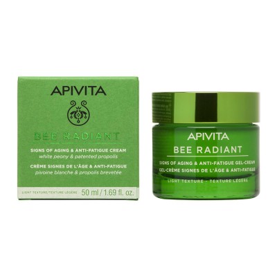 Apivita Bee Radiant Light Texture 50ml – Αντιοξειδωτική Κρέμα Λάμψης με Παιώνια & Πατενταρισμένη Πρόπολη