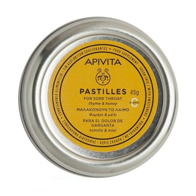 Apivita Pastilles Θυμάρι & Μέλι – Φυσική Ανακούφιση για Πονόλαιμο 45gr