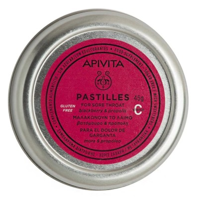 Apivita Pastilles με Πρόπολη & Βατόμουρο – Φυσική Ανακούφιση Λαιμού