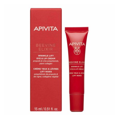 Apivita Beevine Elixir Eye & Lip Cream 15ml – Αντιρυτιδική Κρέμα Ματιών & Χειλιών για Σύσφιξη & Λείανση