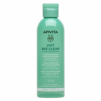 Apivita Just Bee Clear Purifying Lotion – Λοσιόν για Ματ Όψη & Σύσφιξη Πόρων | 200ml