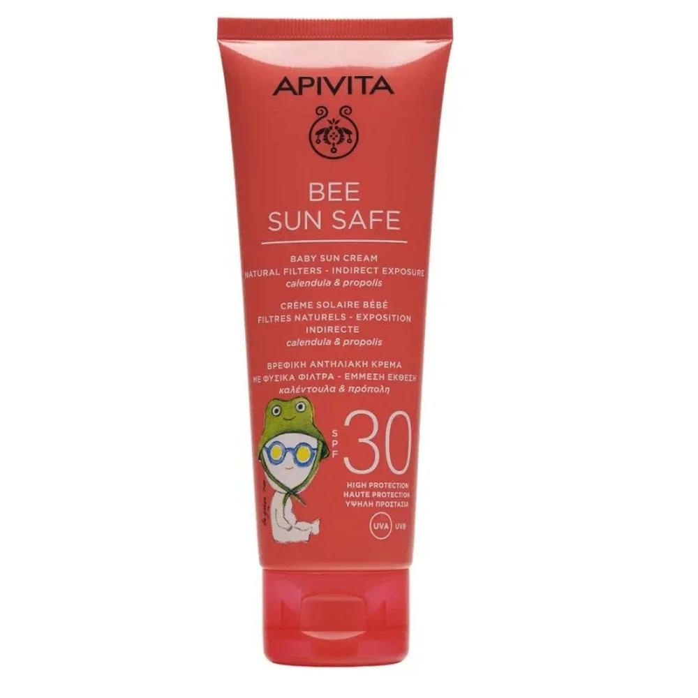  Apivita Bee Sun Safe Baby SPF30 – Βρεφική Αντηλιακή Κρέμα με Καλέντουλα & Πρόπολη (100ml) Αντηλιακά