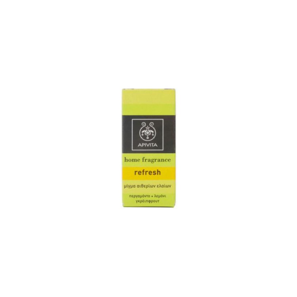 Apivita Refresh Essential Oil Blend – Μίγμα Αιθερίων Ελαίων με Περγαμόντο, Λεμόνι & Γκρέιπφρουτ 10ml Καλλυντικά