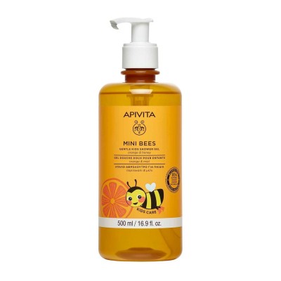 Apivita Mini Bees Kids Shower Gel – Παιδικό Αφρόλουτρο με Πορτοκάλι & Μέλι | 500ml