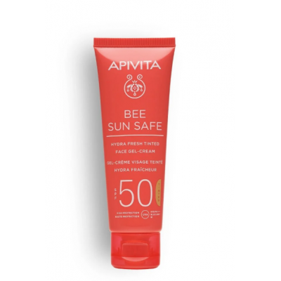 Apivita Ενυδατική Κρέμα-Gel Προσώπου με Χρώμα SPF50 50ml – Υψηλή Προστασία & Ενυδάτωση