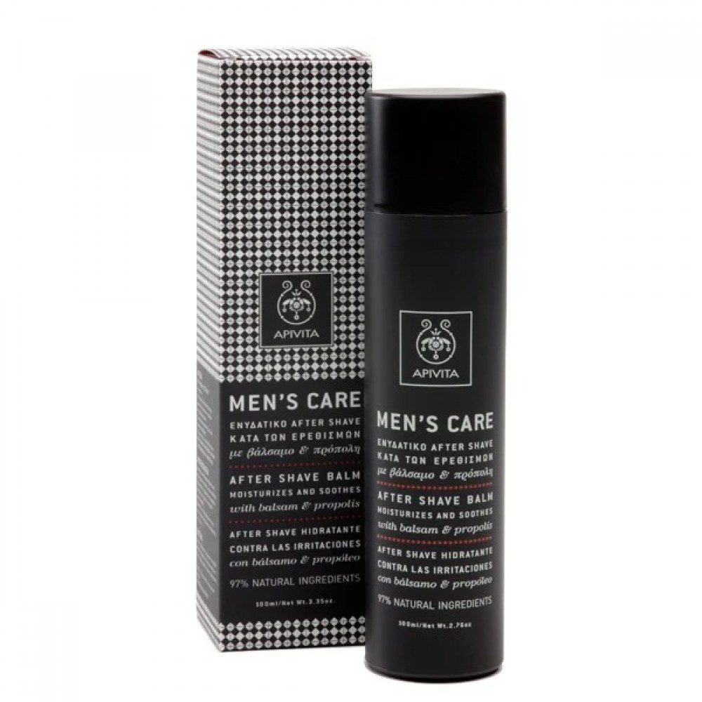 Apivita Men's Care After Shave Balm – Ενυδατικό After Shave με Βάλσαμο & Πρόπολη | 100ml Καλλυντικά