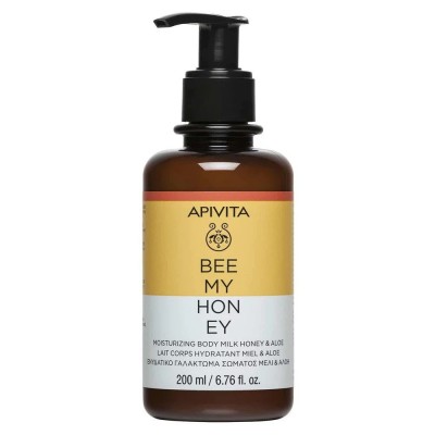 Apivita Bee My Honey Body Milk 200ml – Ενυδατικό Γαλάκτωμα Σώματος με Μέλι & Αλόη για Λεία, Αρωματισμένη Επιδερμίδα