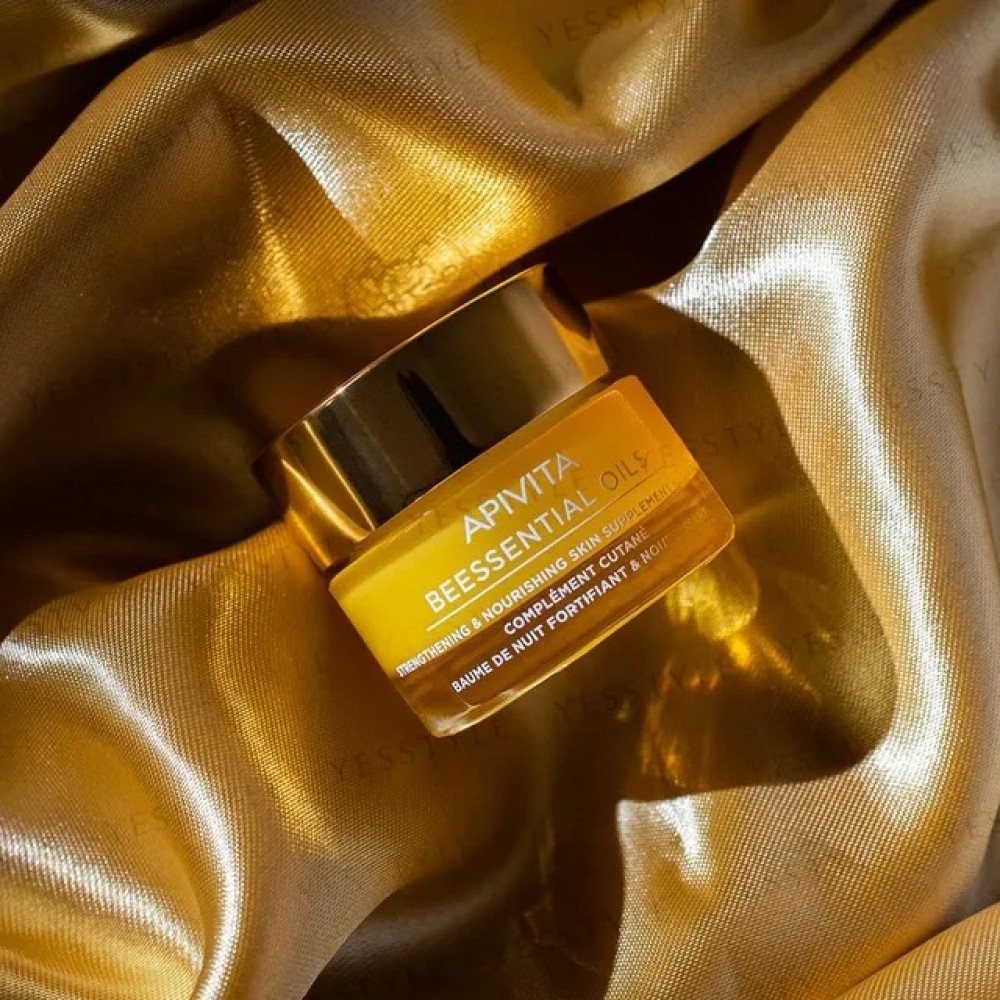 Apivita Balm Προσώπου Νύχτας 15ml – Επανορθωτικό Balm για Ενίσχυση & Ενυδάτωση κατά τη Διάρκεια της Νύχτας Καλλυντικά