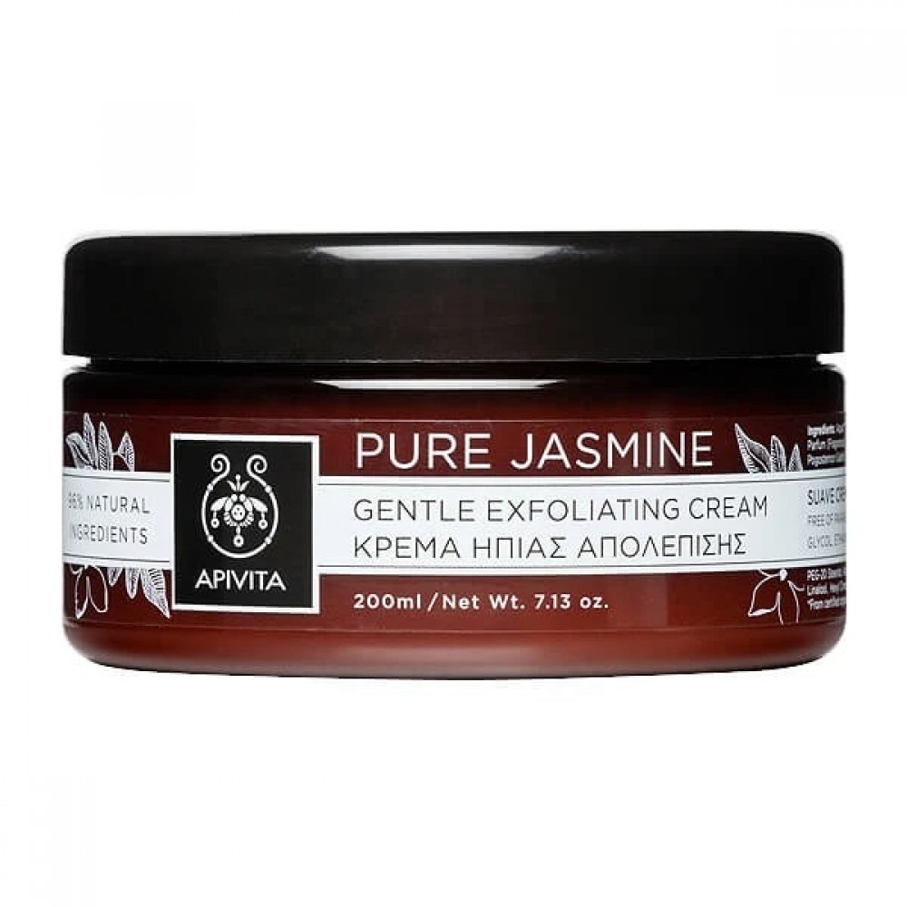Apivita Pure Jasmine Κρέμα Ήπιας Απολέπισης με Γιασεμί – Scrub Σώματος με Φυσικούς Κόκκους 200ml Καλλυντικά