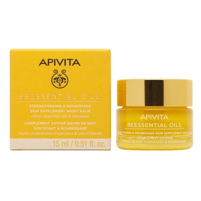 Apivita Balm Προσώπου Νύχτας 15ml – Επανορθωτικό Balm για Ενίσχυση & Ενυδάτωση κατά τη Διάρκεια της Νύχτας