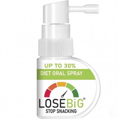Losebig Stop Snacking Diet Oral Spray 30ml – Σπρέι Ελέγχου Όρεξης με Γεύση Πράσινο Μήλο