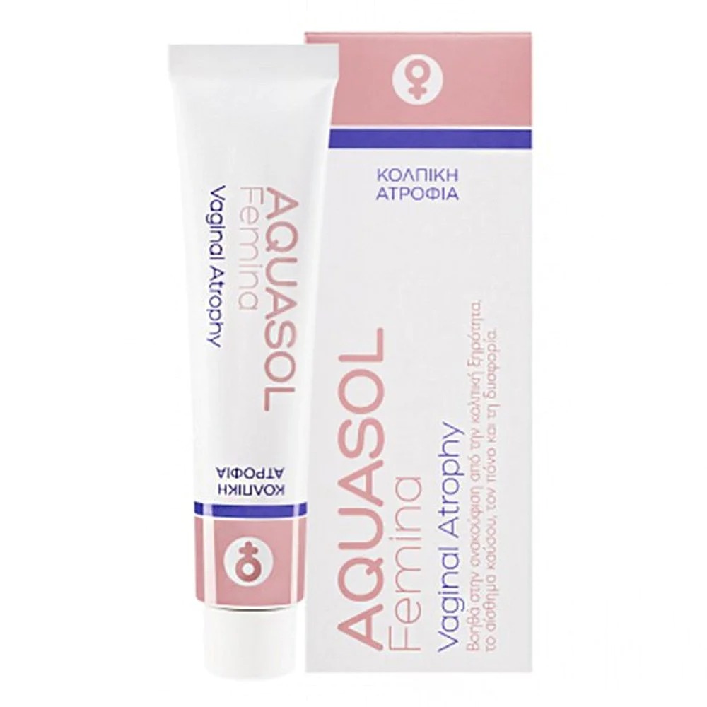 Aquasol Femina – Κρέμα για Κολπική Ατροφία & Ξηρότητα Χωρίς Ορμόνες 30ml Ευαίσθητη Περιοχή 