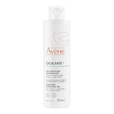 Avène Cicalfate+ Gel 200ml – Αντιβακτηριδιακό Τζελ Καθαρισμού για Ερεθισμένο Δέρμα Προσώπου & Σώματος