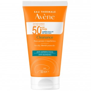 Avene Cleanance Solaire SPF 50+ 50ml - Αντηλιακή Κρέμα για Λιπαρή & Ακνεϊκή Επιδερμίδα Καλλυντικά