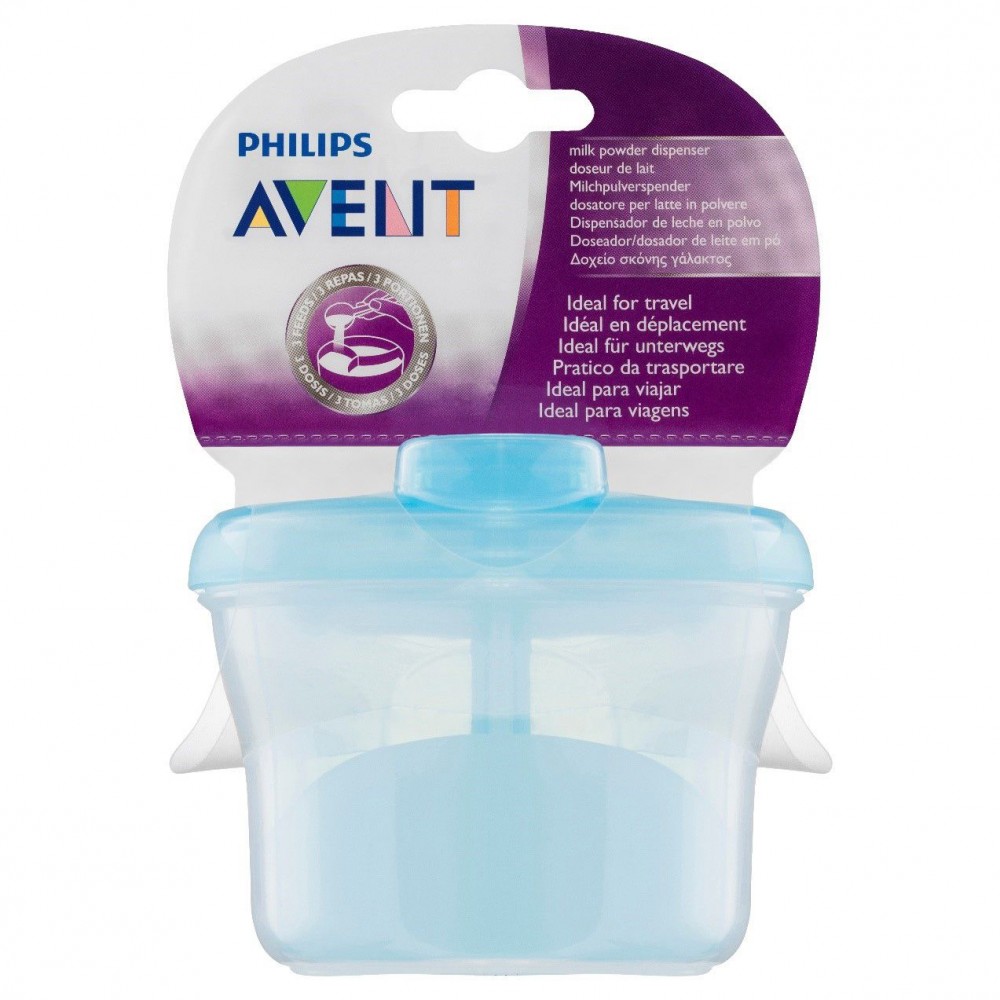 Avent Δοχείο Γάλακτος σε Σκόνη – Με 3 Θήκες Χωρίς BPA