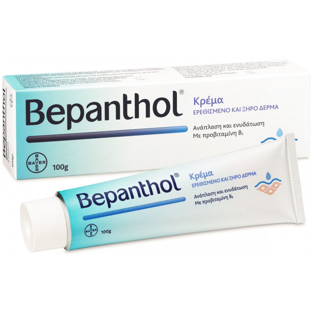 Bepanthol Κρέμα 100gr – Εντατική Φροντίδα για Ευαίσθητο Δέρμα Πρώτες Βοήθειες