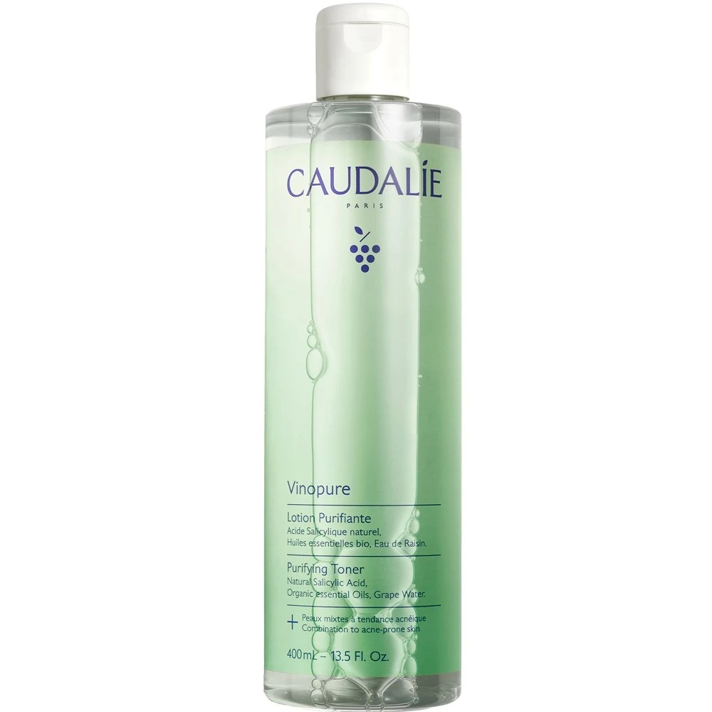Caudalie Vinopure Purifying Toner – Τονωτική Λοσιόν κατά των Ατελειών 400ml Ακμή