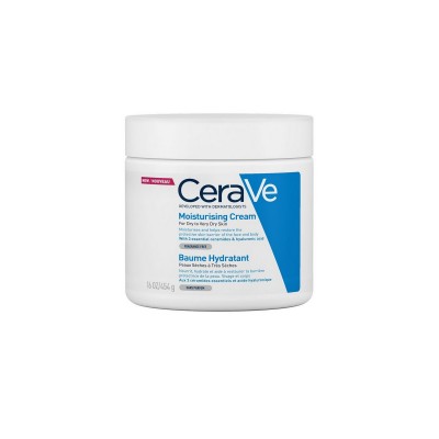 CeraVe Moisturising Cream – Πλούσια Ενυδατική Κρέμα με Κεραμίδια & Υαλουρονικό Οξύ για Πρόσωπο & Σώμα (454g)