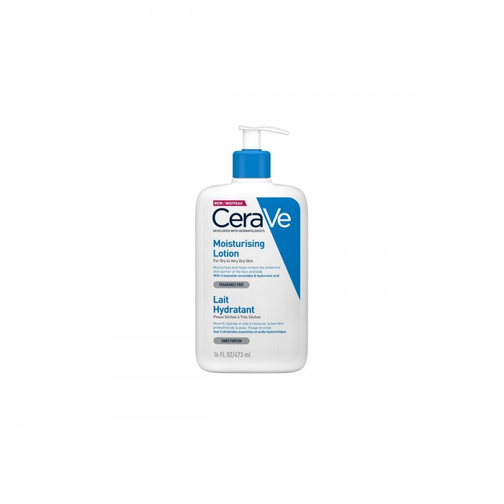 CeraVe Moisturizing Lotion 473ml – Ενυδατικό Γαλάκτωμα με Ceramides & Υαλουρονικό Οξύ για Πρόσωπο και Σώμα Καλλυντικά