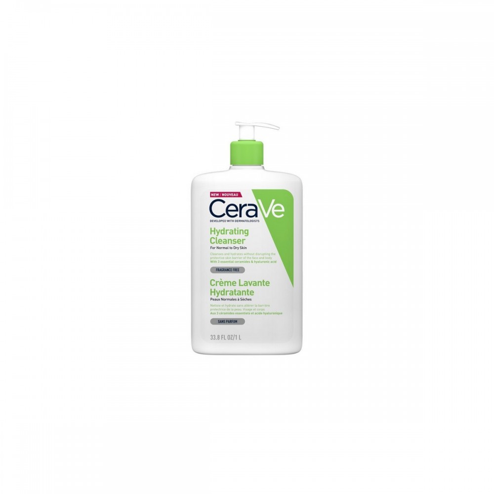 CeraVe Hydrating Cleanser – Ενυδατική Κρέμα Καθαρισμού χωρίς Αφρό με Υαλουρονικό Οξύ & Κεραμίδια (1LT) Καλλυντικά