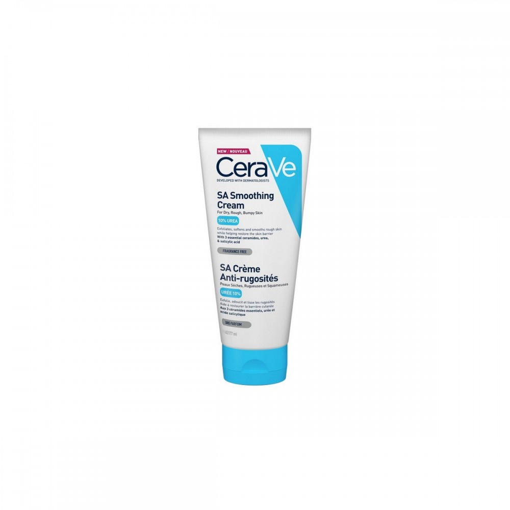 CeraVe SA Smoothing Cream – Ενυδατική Κρέμα με Ουρία για Τραχύ & Ανομοιόμορφο Δέρμα (177ml) Καλλυντικά