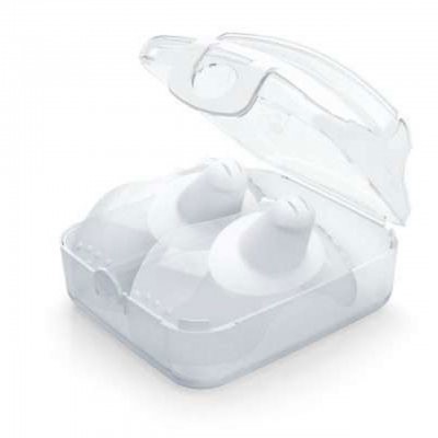 Chicco Skin to Skin Ασπίδες Θηλής Σιλικόνης M/L – Φυσική Επαφή & Προστασία Κατά το Θηλασμό (2τμχ)