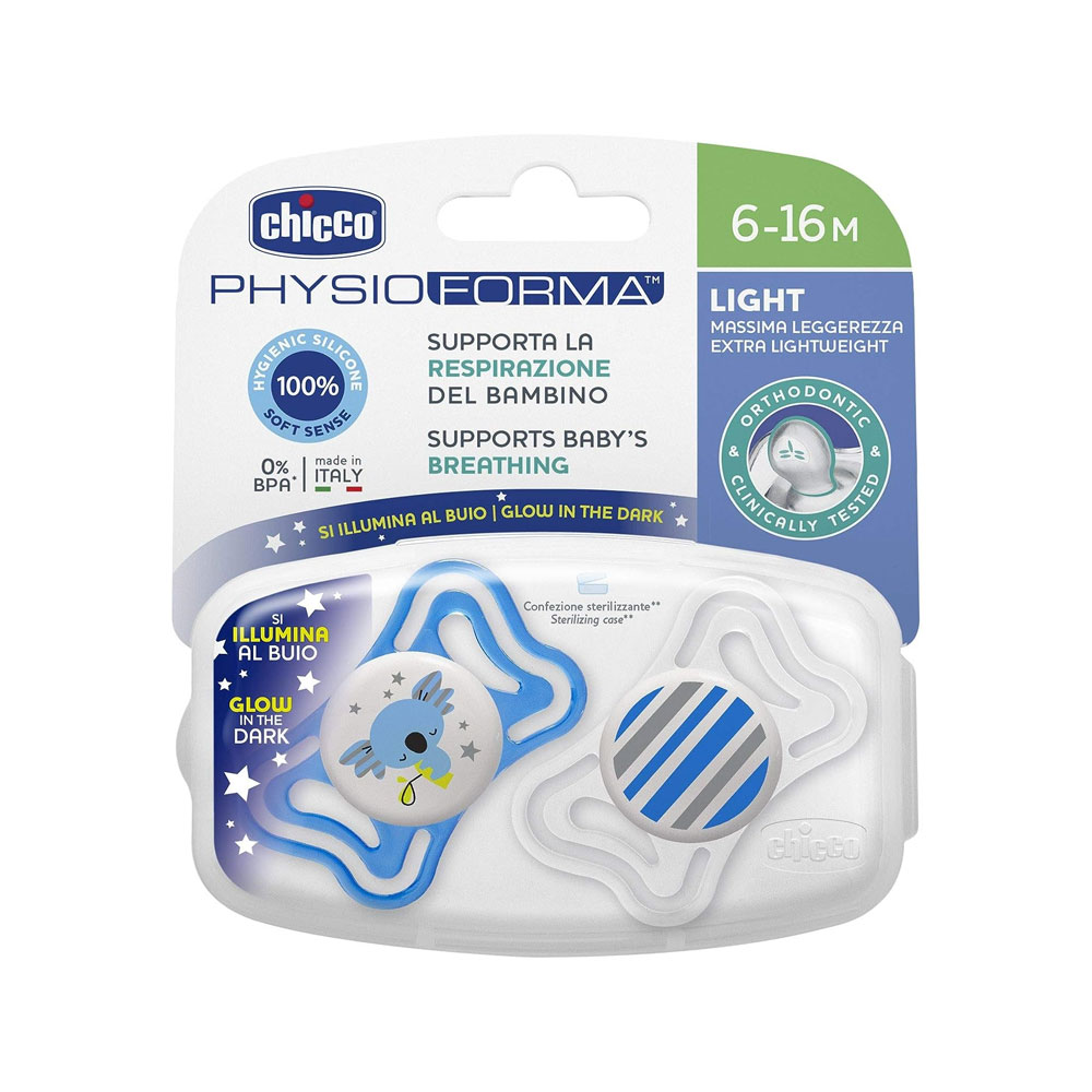 Chicco Physioforma Light Silicone Blue , 6 – 16 M Βρεφανάπτυξη
