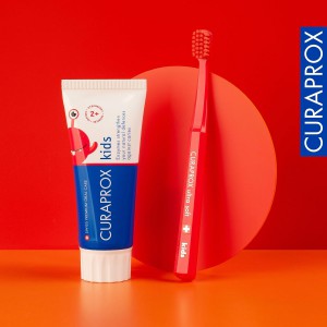 Curaprox Kids Παιδική Οδοντόκρεμα Φράουλα 60ml με Φθόριο 950ppm Στοματική φροντίδα