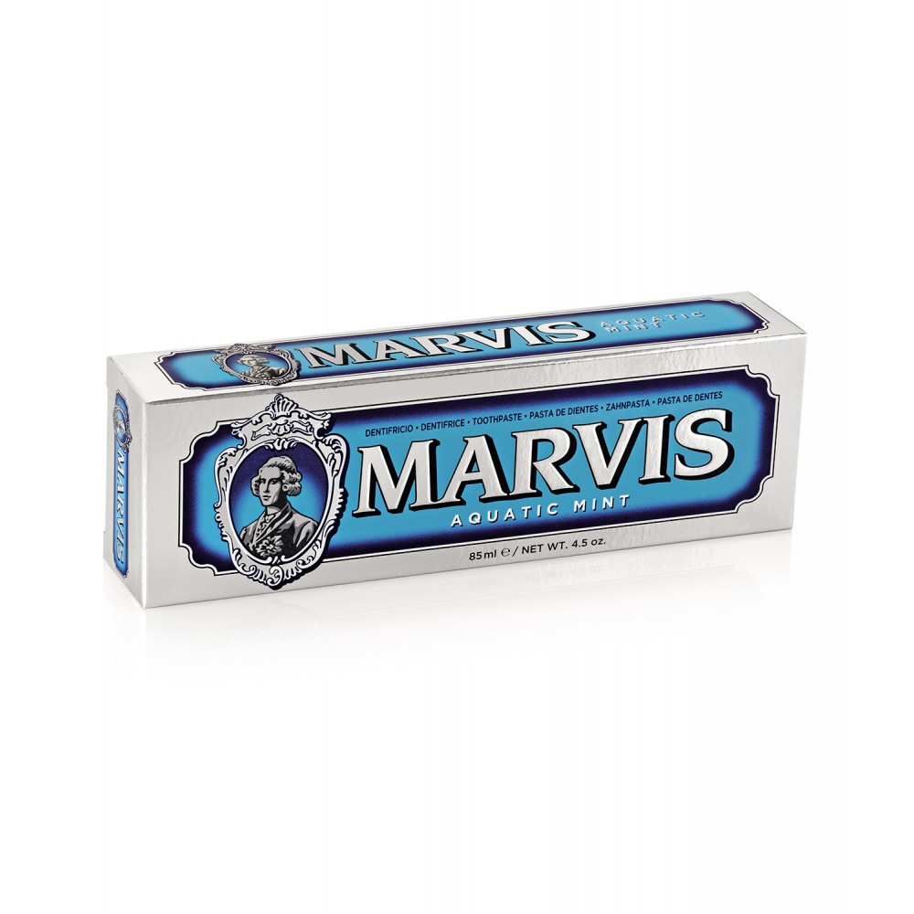 Marvis Aquatic Mint Οδοντόκρεμα 85ml – Δροσιά Θάλασσας & Μέντας για Ανανέωση της Στοματικής Υγιεινής Στοματική φροντίδα