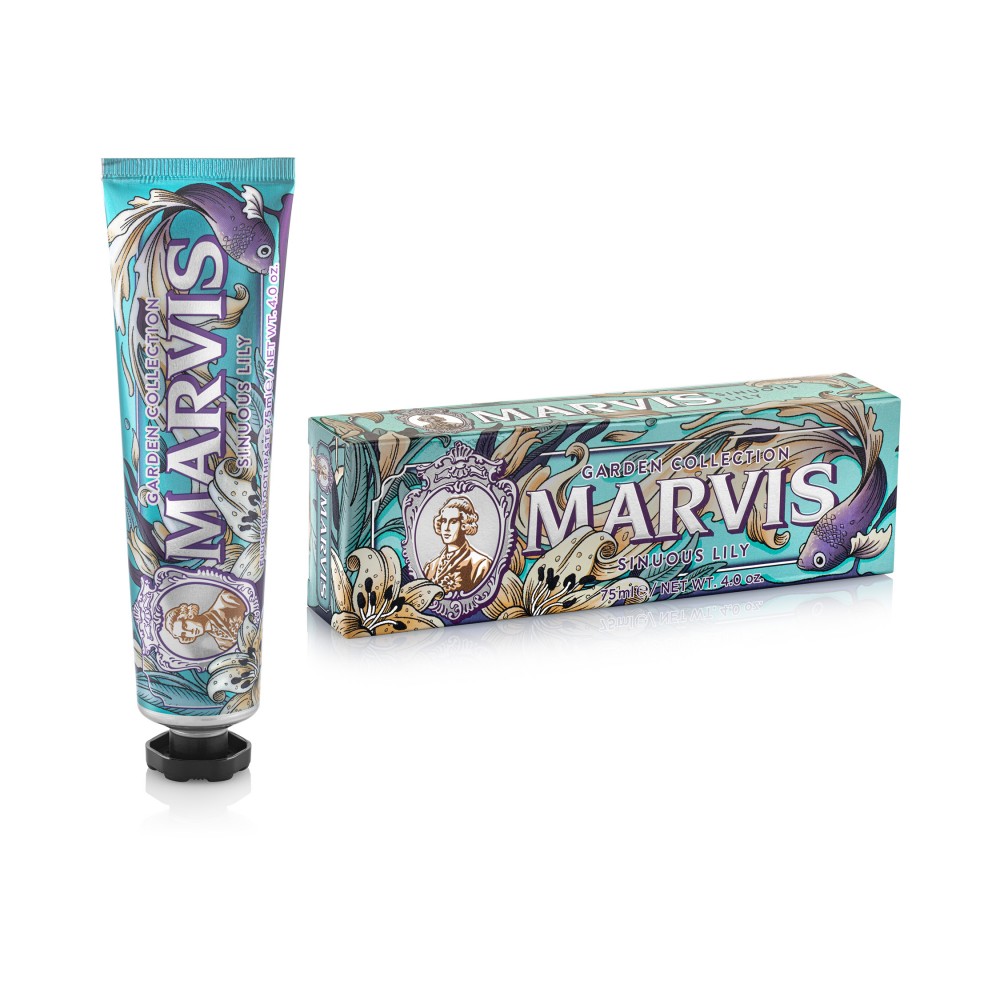 MARVIS Sinuous Lily Οδοντόκρεμα 75ml – Φλοράλ Πολυτέλεια για Ακαταμάχητη Φρεσκάδα Στοματική φροντίδα