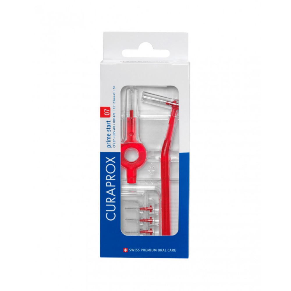 Curaprox Prime Start 07 Μεσοδόντια Βουρτσάκια – 0.7mm για Ουλικό Καθαρισμό Χωρίς Ερεθισμούς (5 Τεμάχια) Στοματική φροντίδα