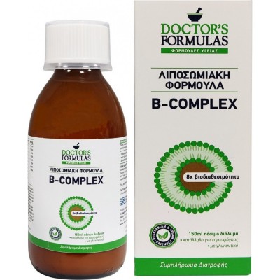 Doctor's Formulas B-Complex 150ml – Πλήρες Σύμπλεγμα Βιταμινών Β για Ολική Ενίσχυση του Οργανισμού