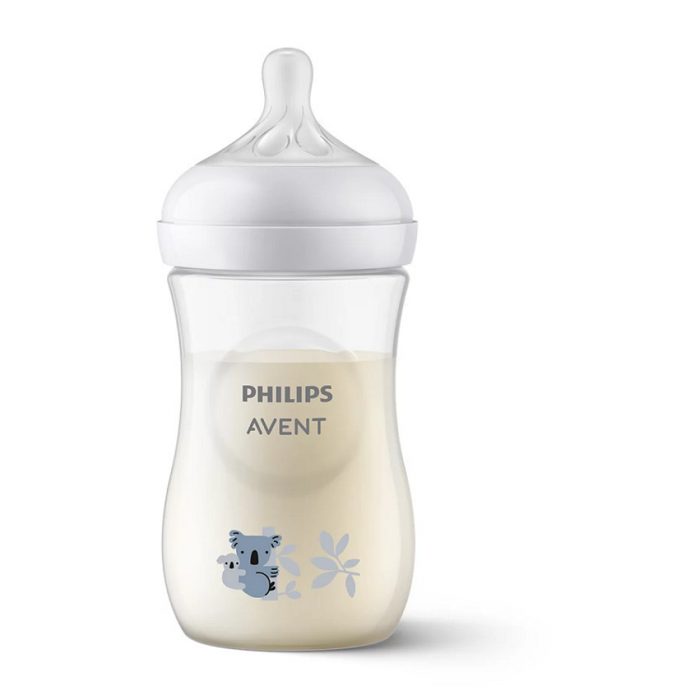 Avent Natural Response Koala 260ml – Μπιμπερό με Θηλή Σιλικόνης 1m+