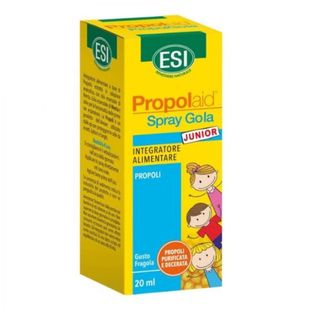 ESI Propolaid Junior Spray για Παιδιά – Φυσική Ανακούφιση Λαιμού με Πρόπολη & Φράουλα 20ml Κρυολόγημα