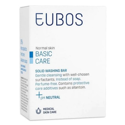 Eubos Στερεή Πλάκα Καθαρισμού Προσώπου & Σώματος 125g – Ήπιος Καθαρισμός Χωρίς Σαπούνι