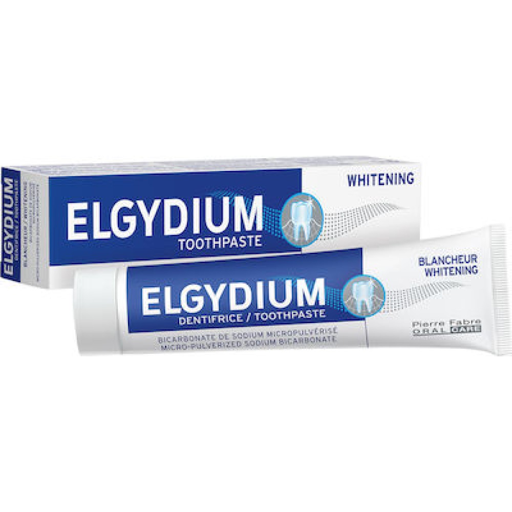 Elgydium Whitening Λευκαντική Οδοντόκρεμα 75ml – Απαλή Λεύκανση & Καθημερινή Προστασία για Ένα Φυσικά Λευκό Χαμόγελο Στοματική φροντίδα