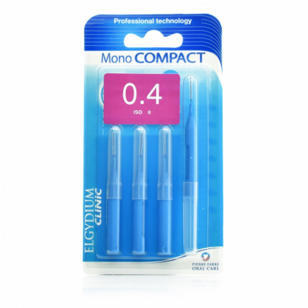 ELGYDIUM Clinic Mono Compact 0.4mm – Απαλό Καθάρισμα Εκεί που Δεν Φτάνει η Οδοντόβουρτσα Στοματική φροντίδα