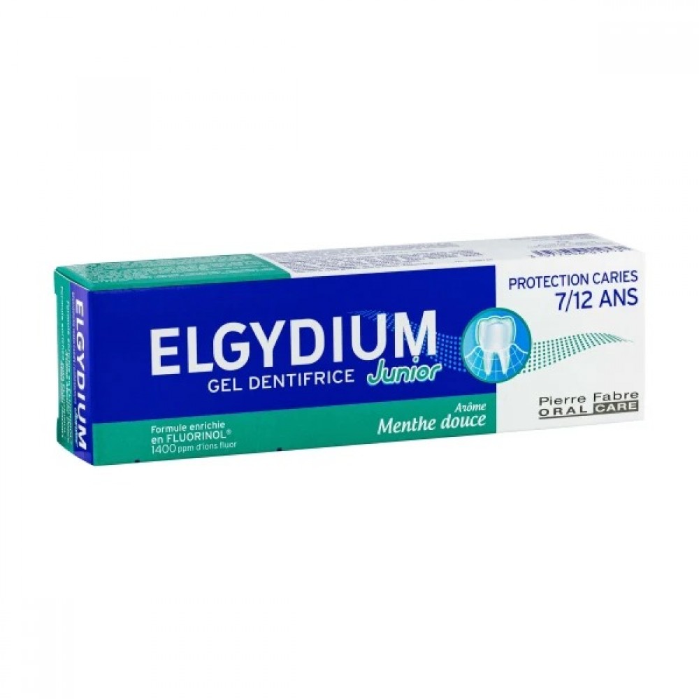 Elgydium Junior Οδοντόκρεμα Τζελ με Μέντα για Παιδιά 7-12 Ετών, 50ml – Δροσερή Προστασία από την Τερηδόνα Στοματική φροντίδα