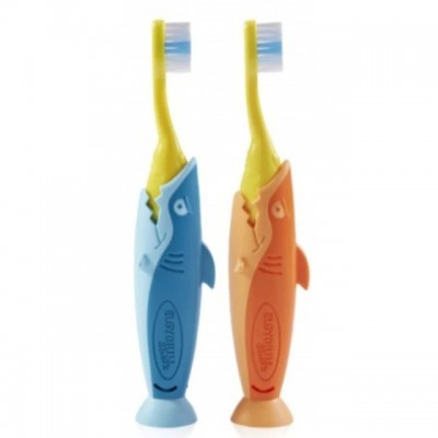 Elgydium Kids Shark Οδοντόβουρτσα 2-6 Ετών – Μαλακή Φροντίδα με Διασκεδαστικό Σχεδιασμό Καρχαρία!