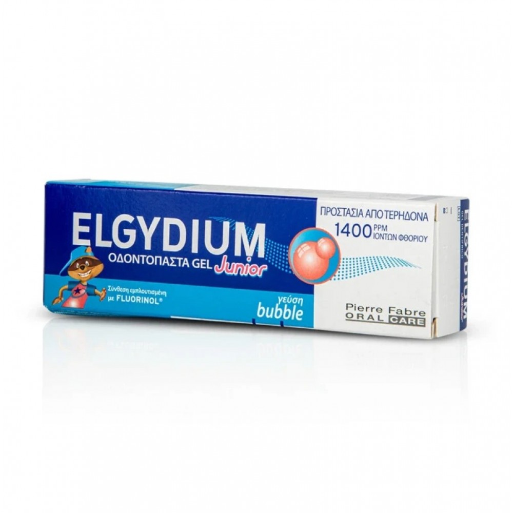 Elgydium Junior Οδοντόπαστα Τσιχλόφουσκα για Παιδιά 7-12 Ετών 1400ppm 50ml – Προστασία & Απόλαυση στο Βούρτσισμα Στοματική φροντίδα